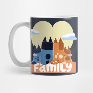 Blue Family Love Mug